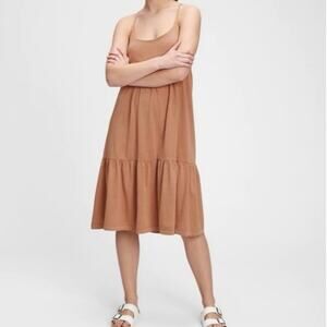 GAP Women’s Midi Tank Dress in Warm Camel